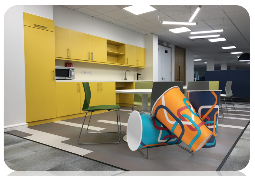 Venezia New Vibrant 12oz Paper Vending Cups 50's