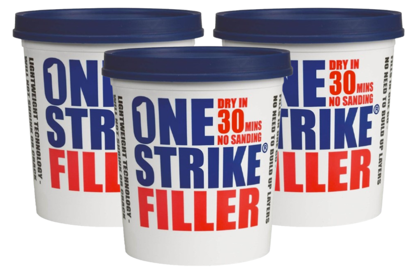Everbuild One Strike Multi-Purpose Quick-Drying Filler White | 3 x 450ml