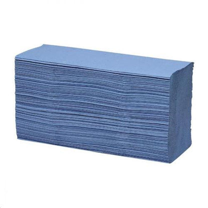 Maxima Z-Fold 1 Ply Blue Hand Towels 12 x 250's {3000}