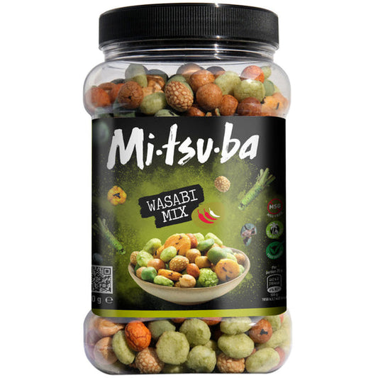 Mitsuba Wasabi Snack Mix 800g | 1 x 800g Resealable Tub
