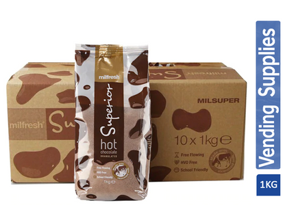 Milfresh Superior Granulated Vending Chocolate 1kg - UK BUSINESS SUPPLIES