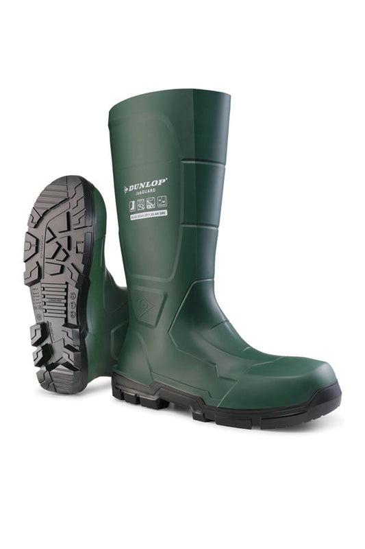 Jobguard Acifort Full Safety Wellington Green ALL SIZES