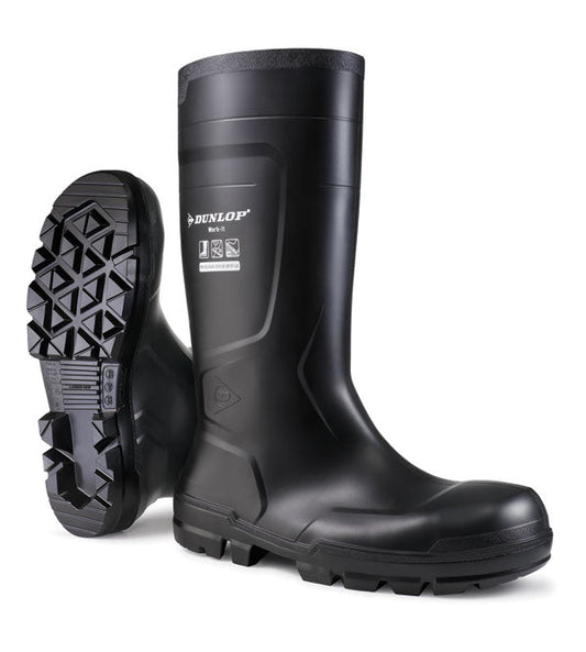 Work-It Full Safety Pvc Wellington Black Sz ALL SIZES