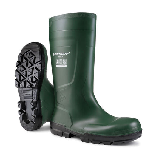 Work-It Full Safety Pvc Wellington Green Sz ALL SIZES