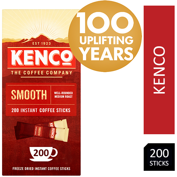 Kenco Smooth Instant Coffee Box of 200 Sticks