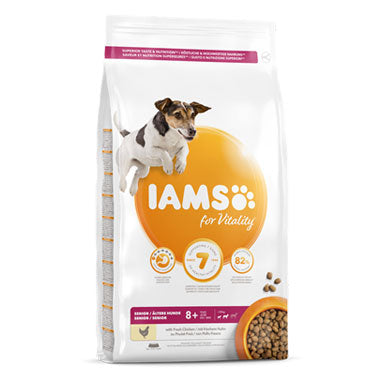 IAMS for Vitality Small/Medium Senior Dog Food Fresh Chicken 12kg