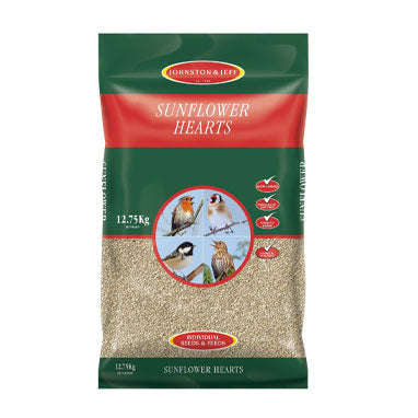 Johnston & Jeff Bird Food Seed Sunflower Hearts 12.75kg - UK BUSINESS SUPPLIES