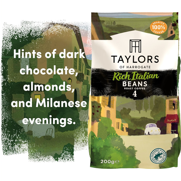Taylors of Harrogate Rich Italian Coffee Beans 200g