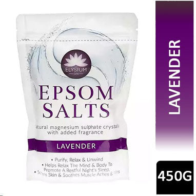 Elysium Spa Epsom Salts Lavender 6 x 450g