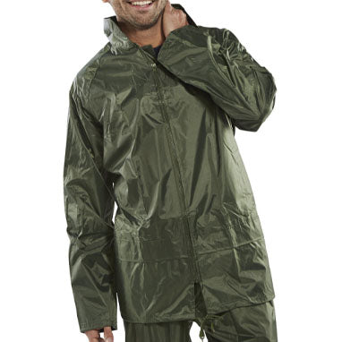 Beeswift Nylon Olive Weatherproof Jacket {All Sizes} - UK BUSINESS SUPPLIES
