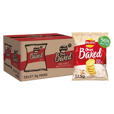 Walkers BAKED Ready Salted Pack 32's - UK BUSINESS SUPPLIES