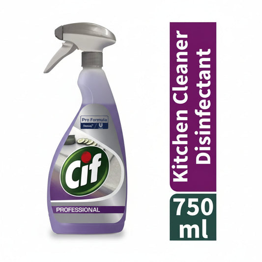 Cif Pro-Formula 2in1 Kitchen Cleaner Disinfectant Spray 750ml - UK BUSINESS SUPPLIES