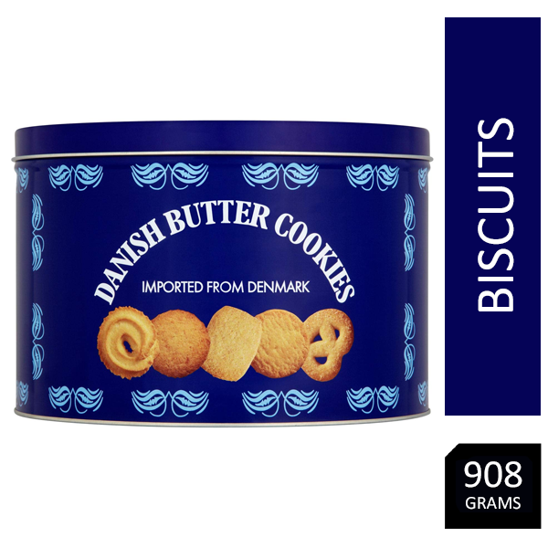 Danish Butter Cookies - 908g Tin