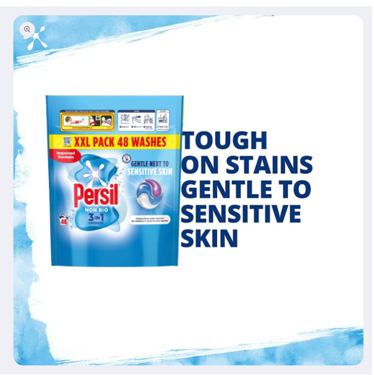 Persil Non Bio Powercaps 2 x 48 Washes | 96 Wash Offer