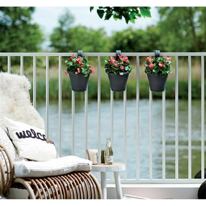 Elho Corsica Easy Hanger Single Grey Planter