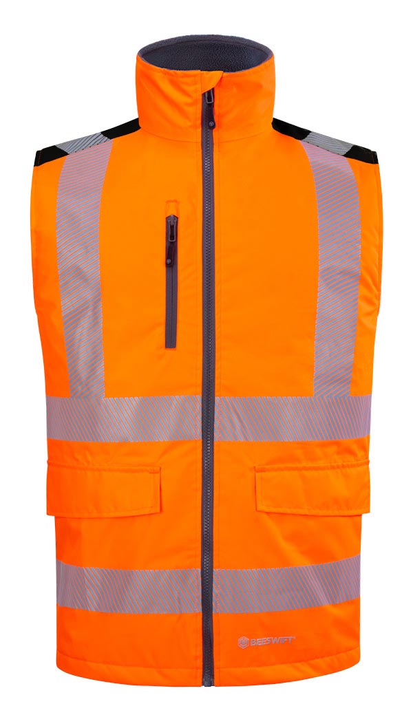 Mens Two-Tone Bodywarmer Fo/Bl ALL SIZES