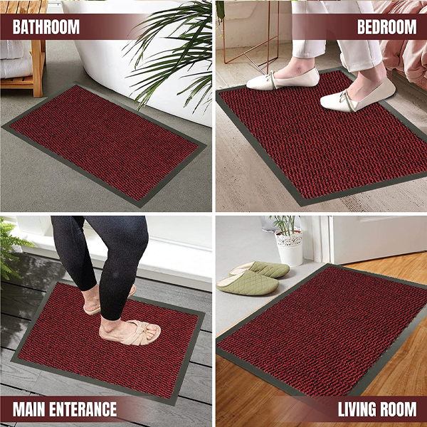 Fixtures Barrier Doorway Door Floor Mat 80cm x 160cm Red