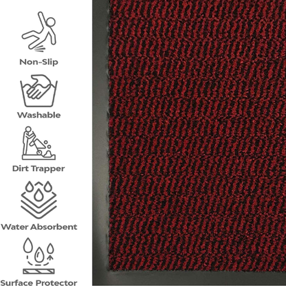 Fixtures Barrier Doorway Door Floor Mat 80cm x 160cm Red