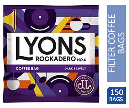 Lyons Rockadero Dark Roast Coffee Bags 150's
