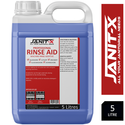 Janit-X Professional Rinse Aid - Premium Rinse Aid Additive 2x5 Litre