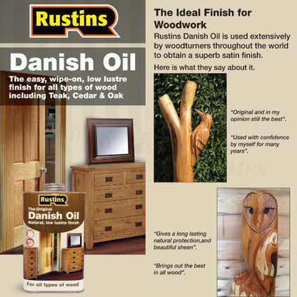 Rustins Original Danish Oil | Interior & Exterior | 2.5 Litre