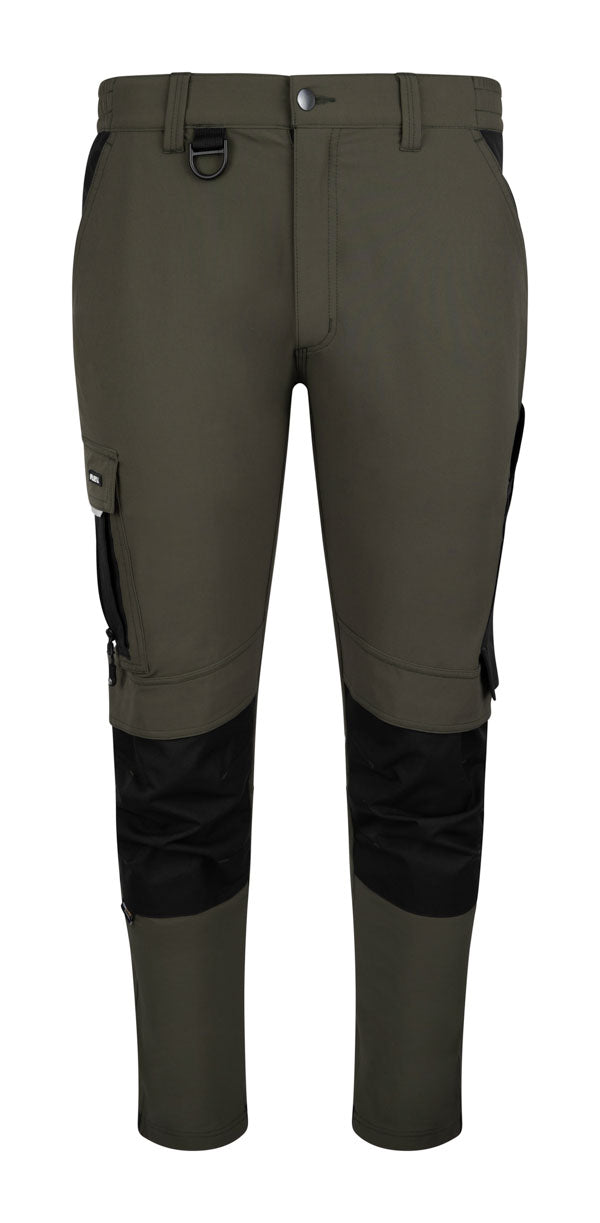 Flex Workwear Trouser Two-Tone Bot Green/Black ALL SIZES