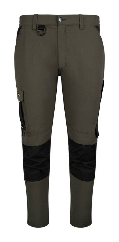 Flex Workwear Trouser Two-Tone Bot Green/Black ALL SIZES