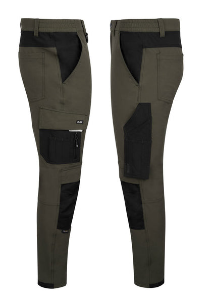 Flex Workwear Trouser Two-Tone Bot Green/Black ALL SIZES