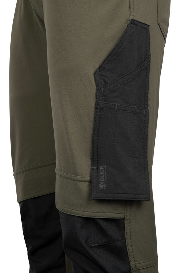 Flex Workwear Trouser Two-Tone Bot Green/Black ALL SIZES