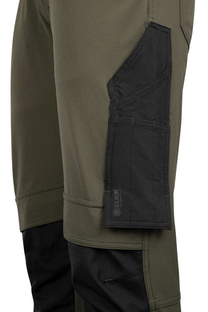 Flex Workwear Trouser Two-Tone Bot Green/Black ALL SIZES
