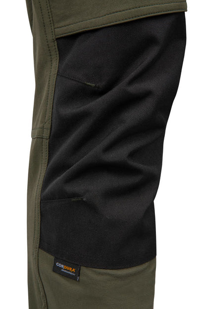 Flex Workwear Trouser Two-Tone Bot Green/Black ALL SIZES