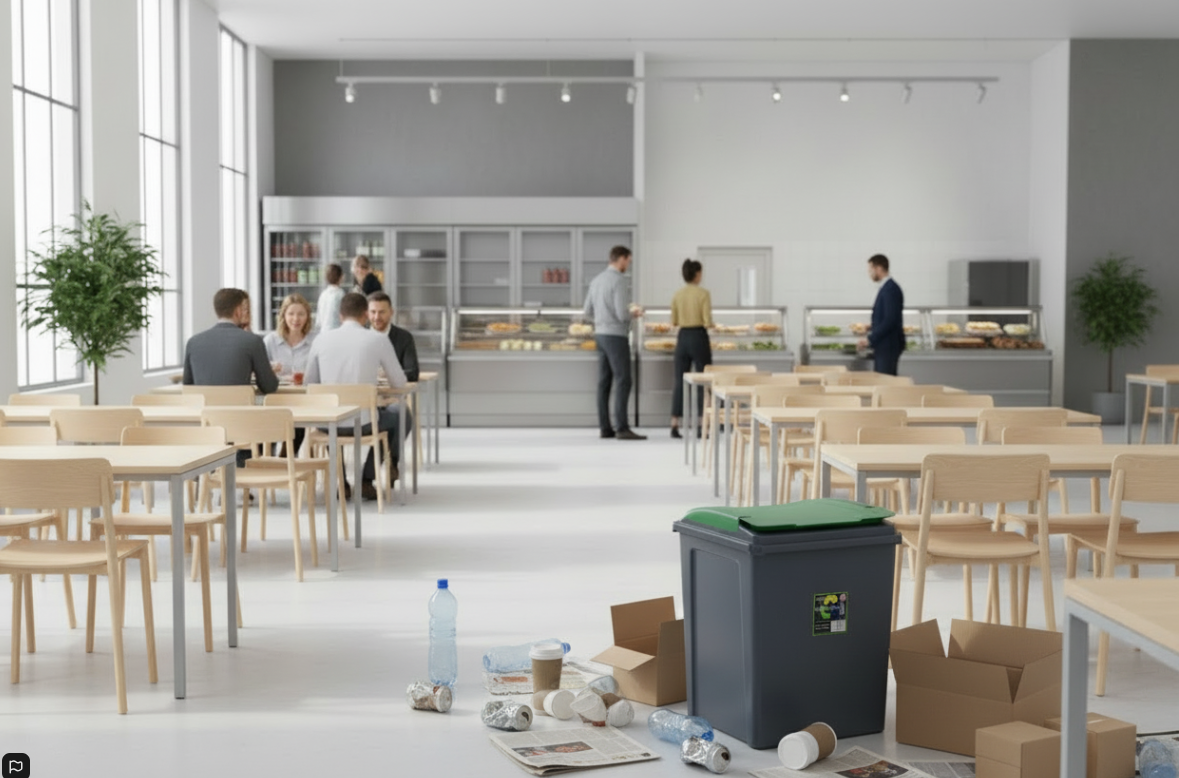 Wham Recycle It Green Bin & Lid 50 Litre