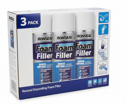 Ronseal Expanding Foam | Quick Dry | Interior and Exterior use | 1 x 300ml