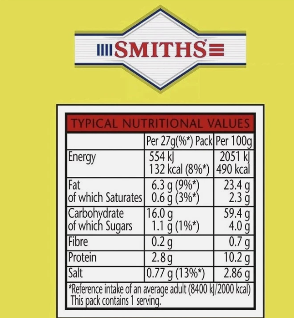 Walkers Smiths Scampi Fries Pub Card Snacks 24 x 27g