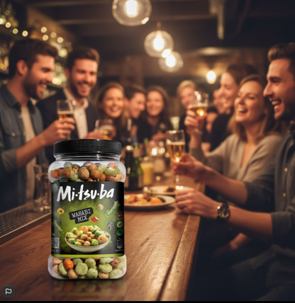 Mitsuba Wasabi Snack Mix 800g | 1 x 800g Resealable Tub