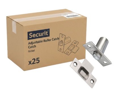 Securit Adjustable Roller Catch Nickel