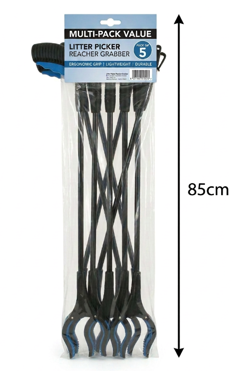 Charles Bentley Extending Grabber Litter Picker Tool 85cm, Multi-Colour