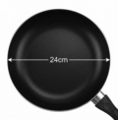 Chef Aid Non-Stick 24 Cm Frying Pan, Black
