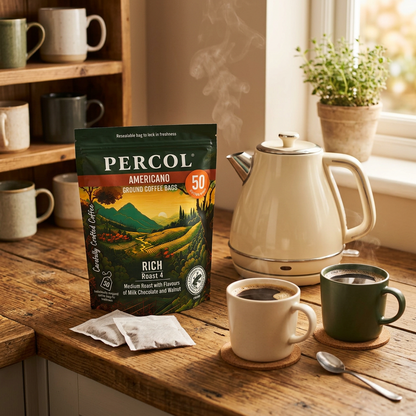 Percol Americano Coffee Bags 8g Pack 50s