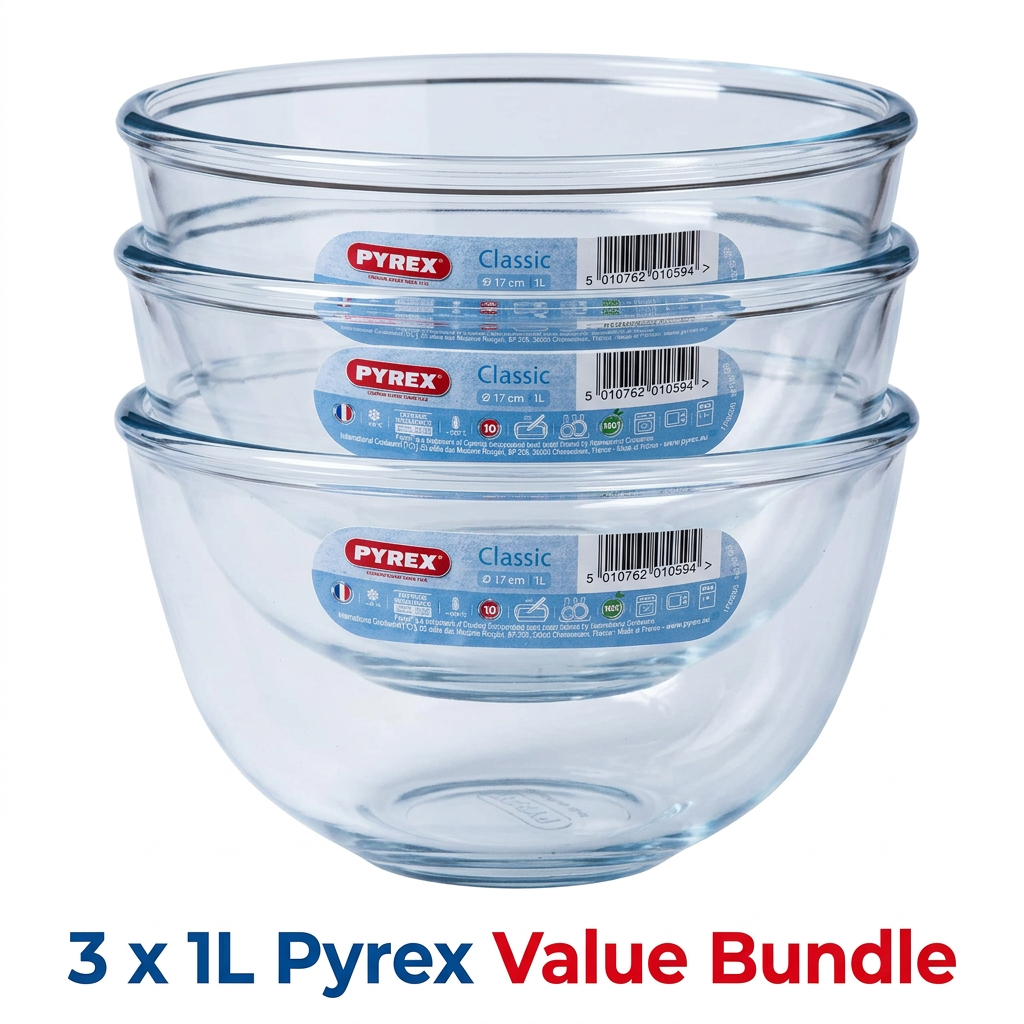 Pyrex 1 Litre Glass Mixing Bowl