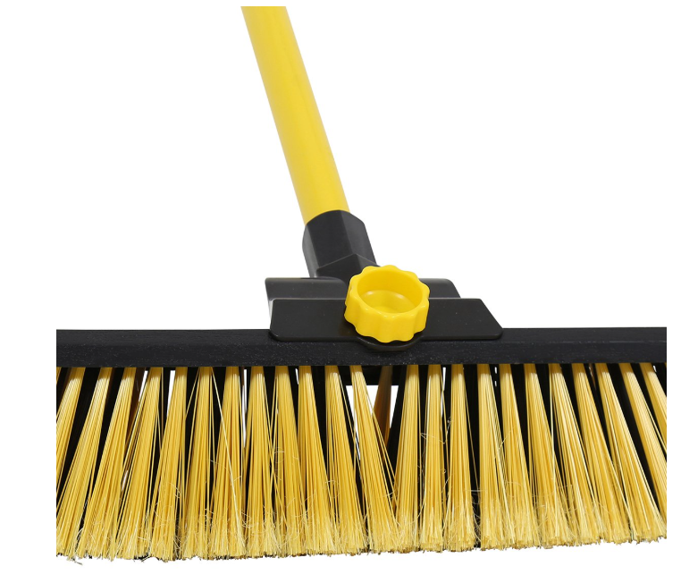 Bulldozer Heavy-duty Broom Clipped with Telescopic Handle 600mm (24in)