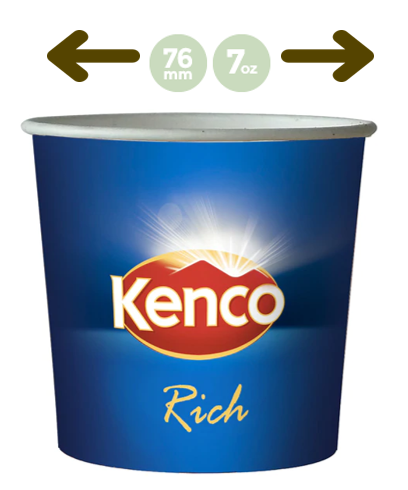 Kenco In-Cup Rich Roast White 7oz x 25's , 76mm - UK BUSINESS SUPPLIES