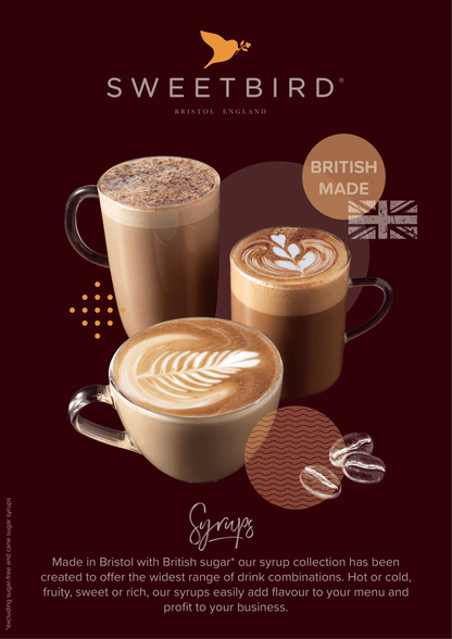 Sweetbird Vanilla Coffee Syrup 1 litre (Plastic)