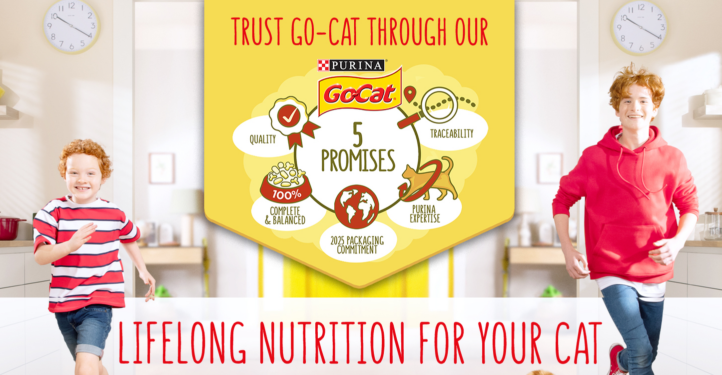 Go-Cat Adult Duck & Chicken Mix Dry Cat Food 10kg