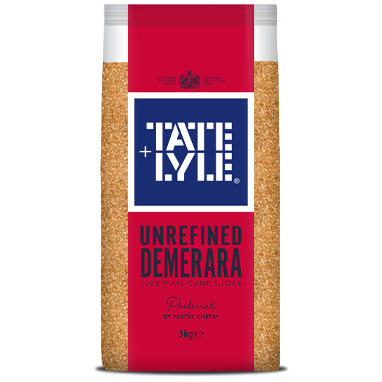 Tate & Lyle 3kg Brown Demerara Sugar Poly Bag