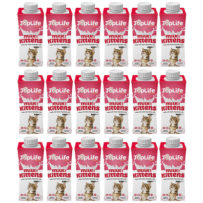 Toplife Formula Lactose Reduced Kitten Milk (200ml) - Pack of 18