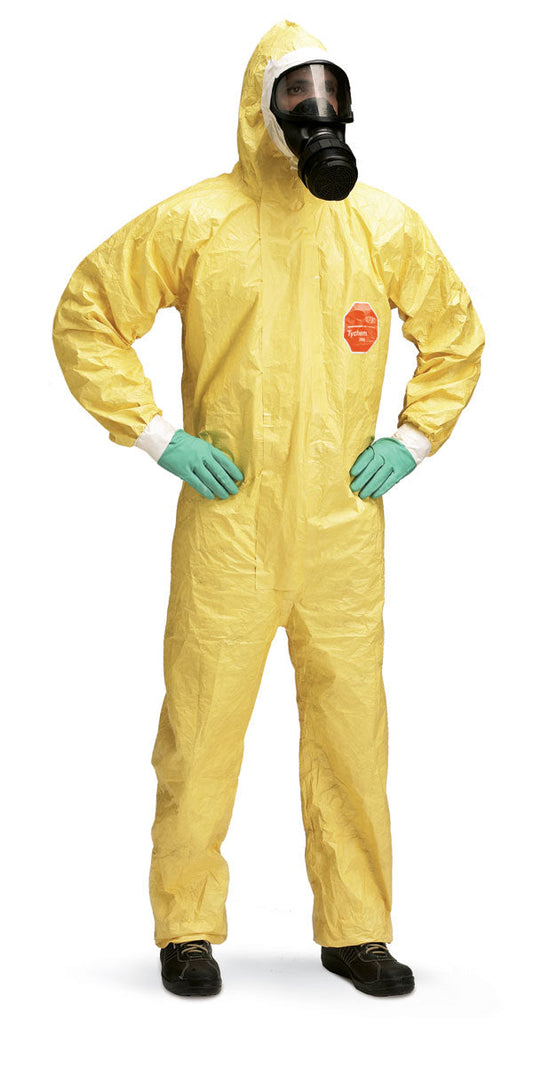 Dupont Tychem 2000C Yellow Hooden Coverall ALL SIZES
