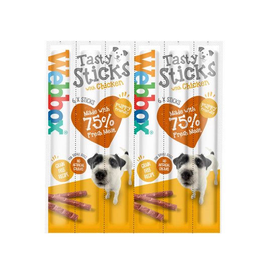 Webbox Small Dogs Delight Tasty Sticks Chicken 6 Treats