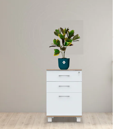 Fixtures Artificial Green Variegated Leaf Croton Tree 75cm