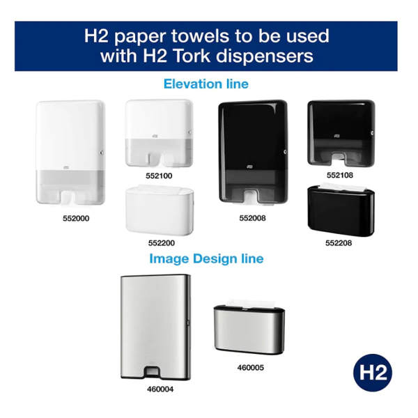 Tork 100297 Premium Extra Soft Multifold Hand Towel H2 White 100 Sheets Pack of 21 - UK BUSINESS SUPPLIES